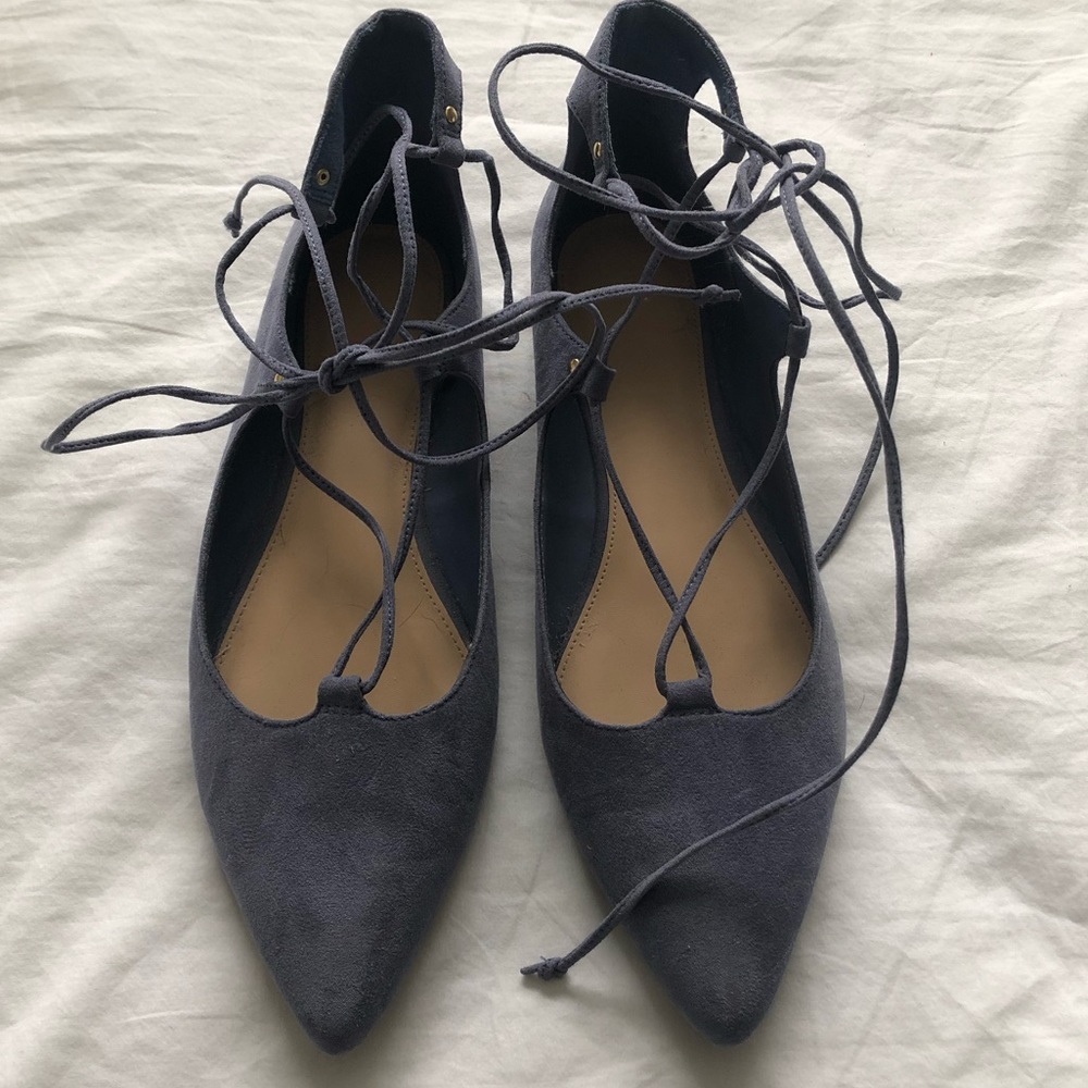 Old Navy Blue Lace Up Flats